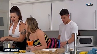 Best Friend Of My Girlfriend Came Over And We Had Hot Threesome Experience.
