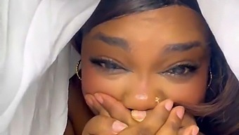 The Ebony Stepmom Got Caught By Her Stepson Masturbating